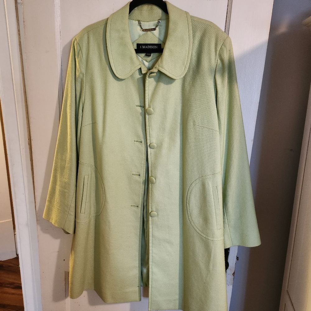 Madison Pale Green Women's Swing Trench Coat